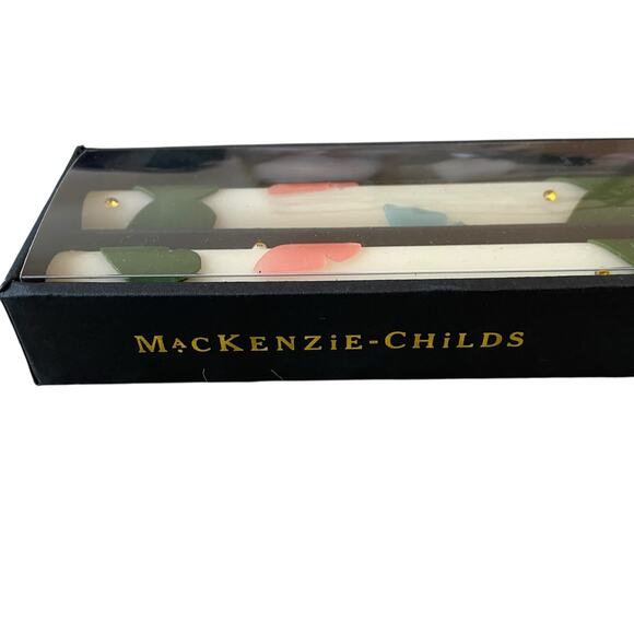 Brand New Mackenzie-Childs Butterfly Pastel Dinner Candles, Set of 2 - Picture 5 of 8